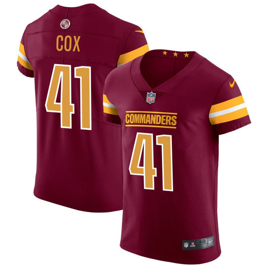 Jabril Cox Washington Commanders Nike Vapor Untouchable Elite Jersey - Burgundy