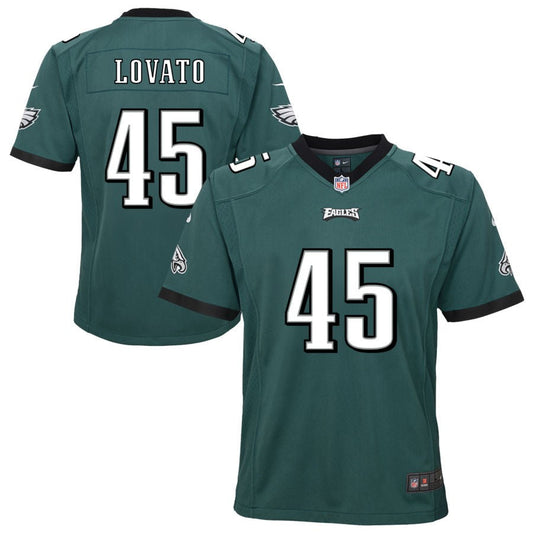 Rick Lovato Philadelphia Eagles Nike Youth Team Game Jersey - Midnight Green