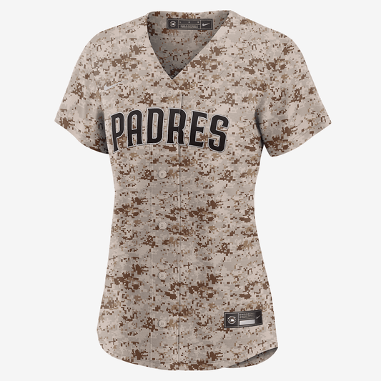 San Diego Padres USMC Women's Nike MLB Replica Jersey - Desert Camo