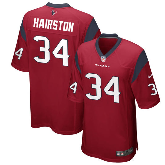 Troy Hairston Houston Texans Nike Alternate Game Jersey - Red