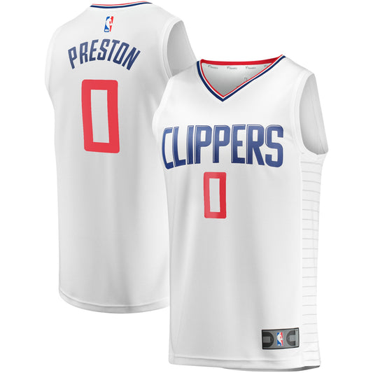 Jason Preston LA Clippers Fanatics Branded Youth Fast Break Player Jersey - Association Edition - White