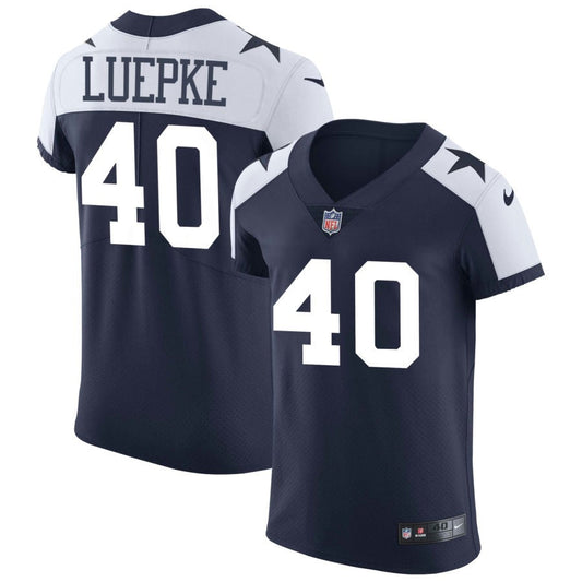 Hunter Luepke Dallas Cowboys Nike Alternate Vapor Elite Jersey - Navy