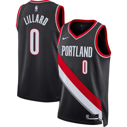 Damian Lillard Portland Trail Blazers Nike Unisex Swingman Jersey - Association Edition - Black