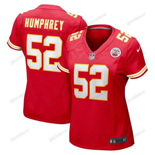 Creed Humphrey 52 Kansas City Chiefs Game Women Jersey - Red