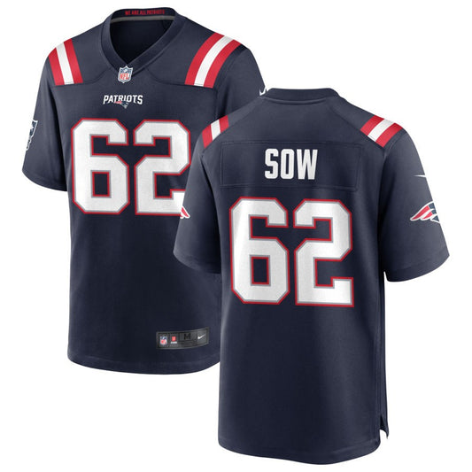 Sidy Sow Nike New England Patriots Game Jersey - Navy