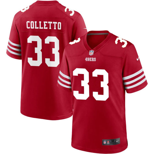 Jack Colletto San Francisco 49ers Nike Youth Game Jersey - Scarlet