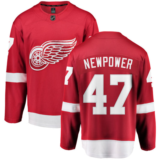 Wyatt Newpower Detroit Red Wings Fanatics Branded Home Breakaway Jersey - Red