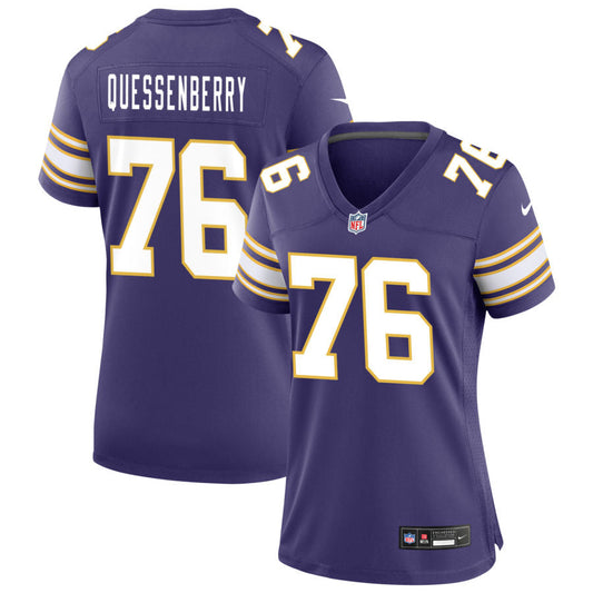 David Quessenberry Minnesota Vikings Nike Women's Classic Game Jersey - Purple