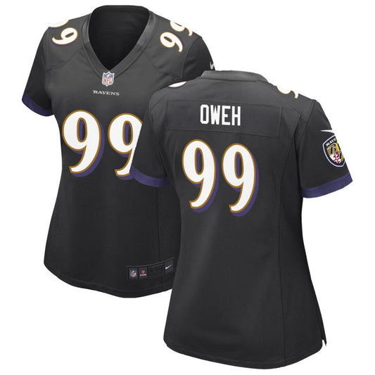 Odafe Oweh Baltimore Ravens Nike Women's Alternate Game Jersey - Black