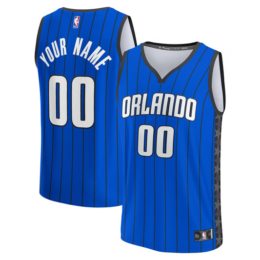 Orlando Magic Fanatics Branded Youth Fast Break Replica Custom Jersey - Statement Edition - Blue