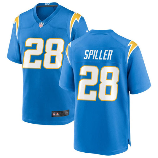 Isaiah Spiller Los Angeles Chargers Nike Game Jersey - Powder Blue