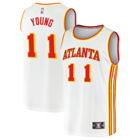 Trae Young Atlanta Hawks Fanatics Branded Fast Break Replica Jersey - Association Edition - White