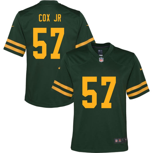 Brenton Cox Jr Green Bay Packers Nike Youth Alternate Jersey - Green