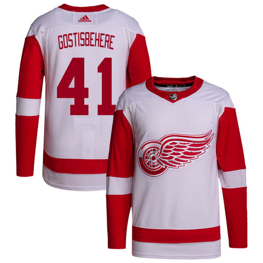 Shayne Gostisbehere Detroit Red Wings adidas Away Primegreen Authentic Pro Jersey - White