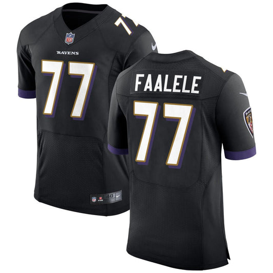 Daniel Faalele Baltimore Ravens Nike Speed Machine Elite Jersey - Black