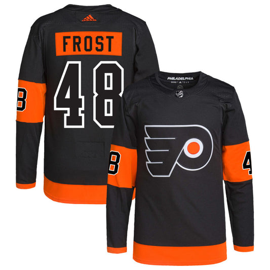 Morgan Frost Philadelphia Flyers adidas Alternate Primegreen Authentic Pro Jersey - Black