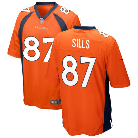 David Sills Denver Broncos Nike Game Jersey - Orange