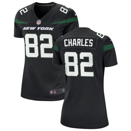 Irvin Charles New York Jets Nike Women's Alternate Game Jersey - Stealth Black