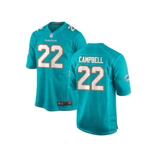 Elijah Campbell Miami Dolphins Nike Youth Game Jersey - Aqua