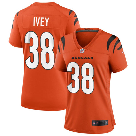 DJ Ivey Cincinnati Bengals Nike Women's Alternate Game Jersey - Orange