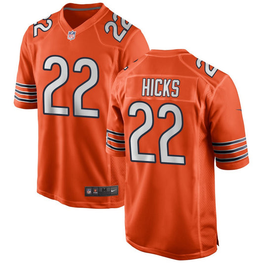 Elijah Hicks Chicago Bears Nike Alternate Game Jersey - Orange