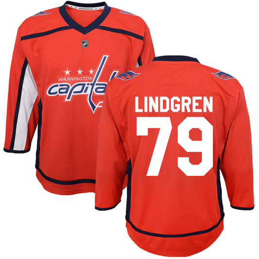 Charlie Lindgren Washington Capitals Preschool Home Replica Jersey - Red