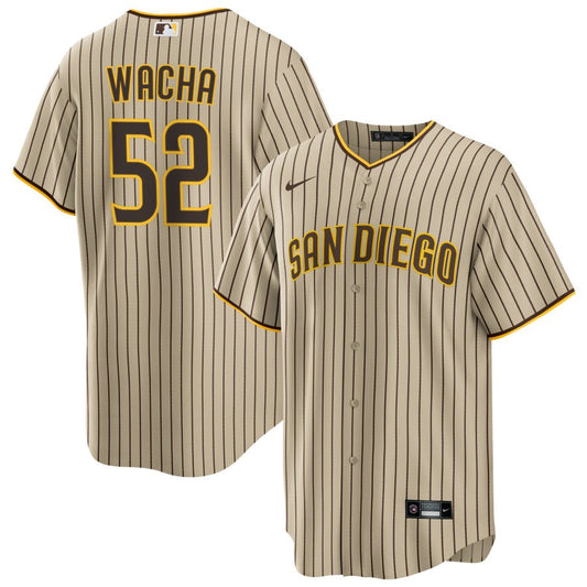 Michael Wacha San Diego Padres Nike Road Replica Jersey - Brown