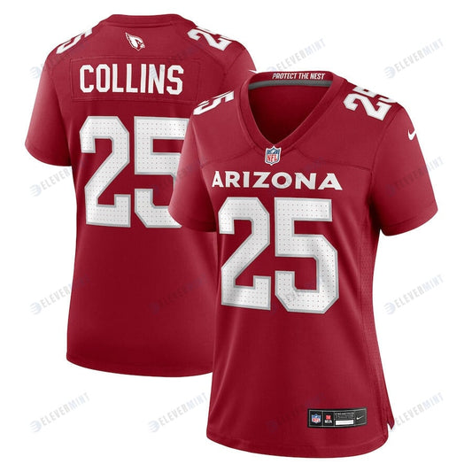 Zaven Collins 25 Arizona Cardinals Women Game Jersey - Cardinal