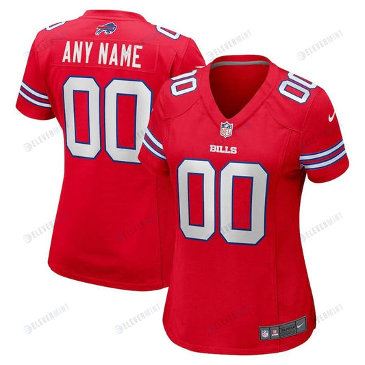 Buffalo Bills Women's Alternate Custom Game Jersey - Red