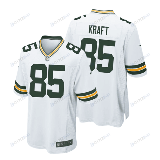 Tucker Kraft 85 Green Bay Packers Men Away Game Jersey - White