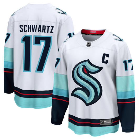 Jaden Schwartz Seattle Kraken Fanatics Branded Away Breakaway Jersey - White