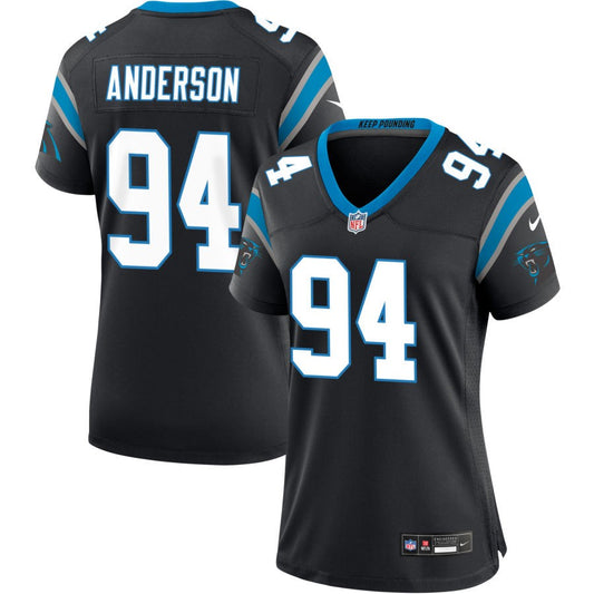 Henry Anderson Carolina Panthers Nike Women's Game Jersey - Black