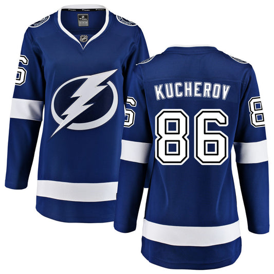 Nikita Kucherov Tampa Bay Lightning Fanatics Branded Women's Home Breakaway Jersey - Blue