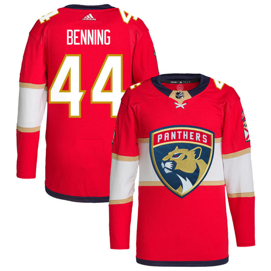 Mike Benning Florida Panthers adidas Home Primegreen Authentic Pro Jersey - Red