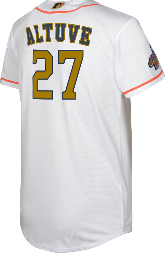 Nike Youth Houston Astros Gold Jose Altuve Replica Jersey