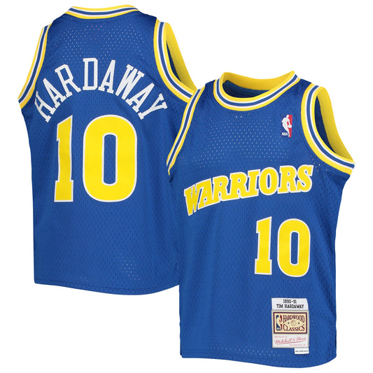 Tim Hardaway Golden State Warriors Mitchell & Ness Youth 1990/91 Hardwood Classics Swingman Jersey - Royal