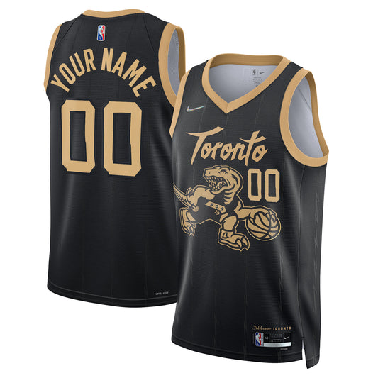 Toronto Raptors Nike 2021/22 Swingman Custom Jersey - City Edition - Black