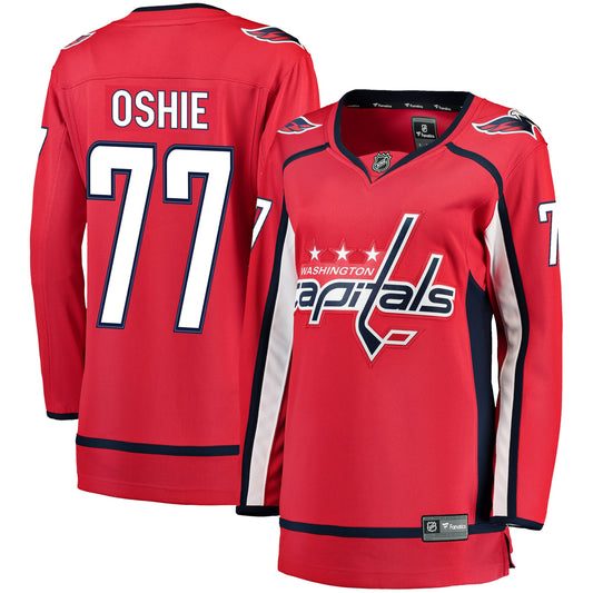 TJ Oshie Washington Capitals Fanatics Branded Women's 2019/20 Breakaway Player Jersey - Red