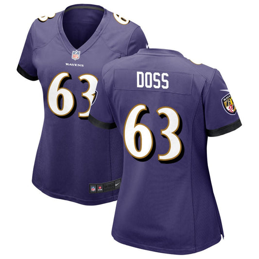 Tykeem Doss Baltimore Ravens Nike Women's Game Jersey - Purple