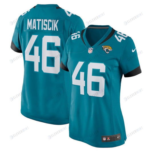 Ross Matiscik 46 Jacksonville Jaguars Women's Game Jersey - Teal