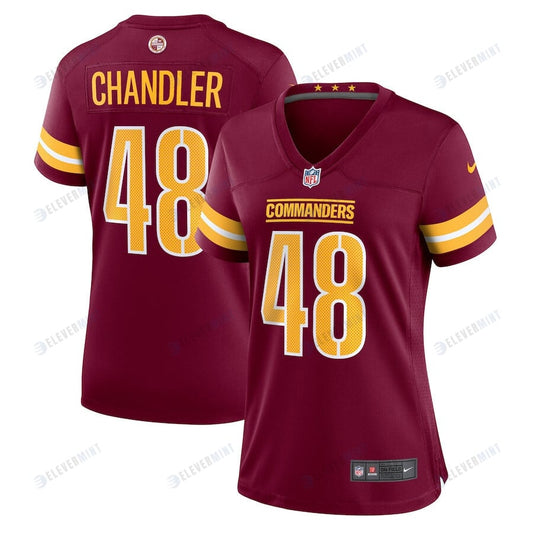 Sean Chandler 48 Washington Commanders Women Game Jersey - Burgundy