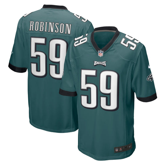 Janarius Robinson Philadelphia Eagles Nike Home Game Player Jersey - Midnight Green