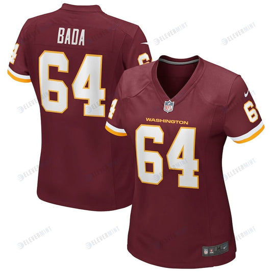 David Bada 64 Washington Commanders Football Team Women Game Jersey - Burgundy