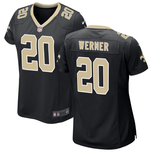 Pete Werner New Orleans Saints Nike Women's Game Jersey - Black