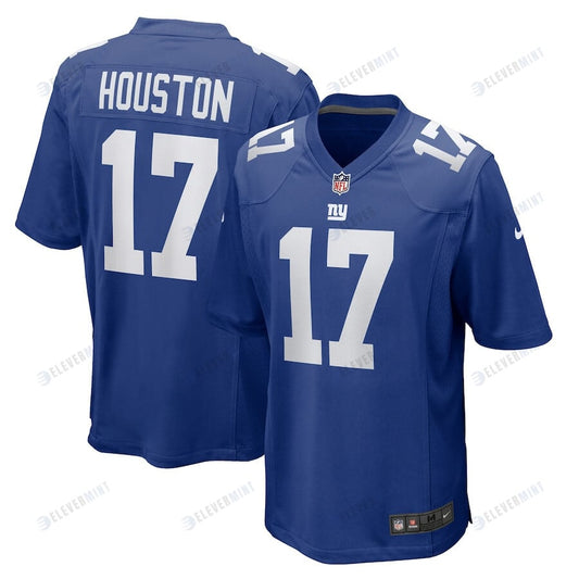 Dennis Houston 17 New York Giants Men Team Game Jersey - Royal