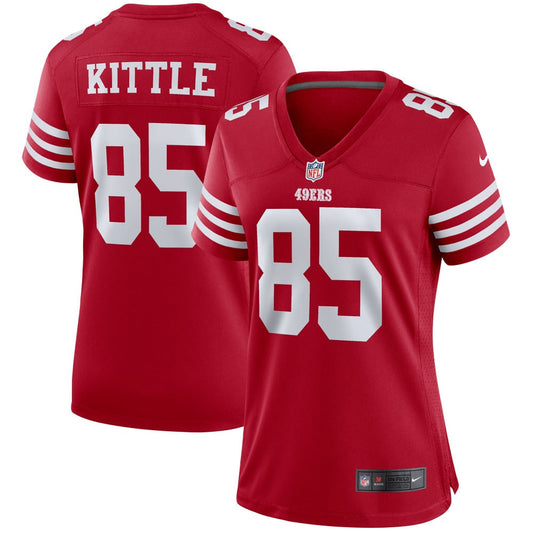 George Kittle San Francisco 49ers Nike Women's Player Game Jersey - Scarlet