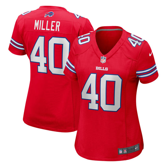 Von Miller Buffalo Bills Nike Women's Alternate Game Jersey - Red