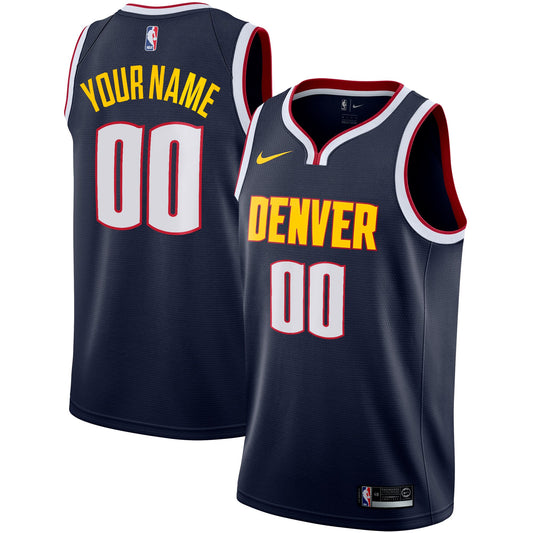 Denver Nuggets Nike 2022/23 Swingman Custom Jersey - Icon Edition - Navy