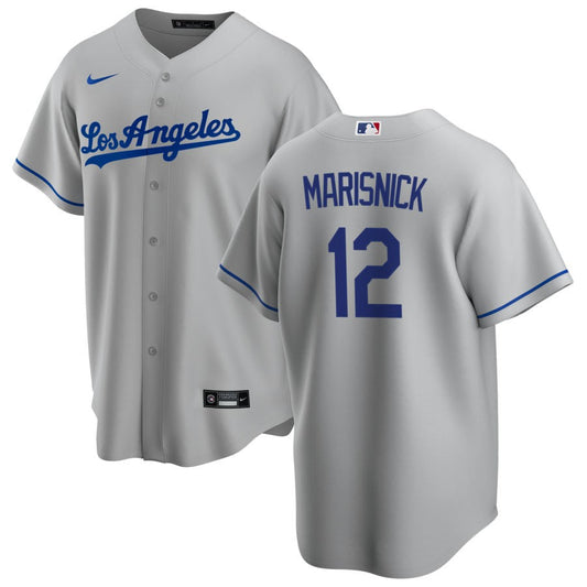 Jake Marisnick Los Angeles Dodgers Nike Road Replica Jersey - Gray