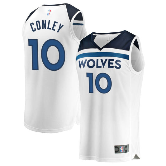 Mike Conley Minnesota Timberwolves Fanatics Branded Fast Break Replica Jersey White - Association Edition